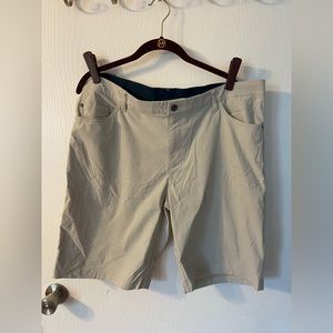 Men’s adidas Golf short, light khaki, 36 W, 10in inseam.